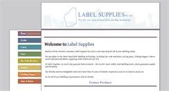 Desktop Screenshot of labelsupplies.com.au