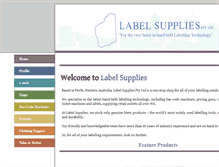 Tablet Screenshot of labelsupplies.com.au